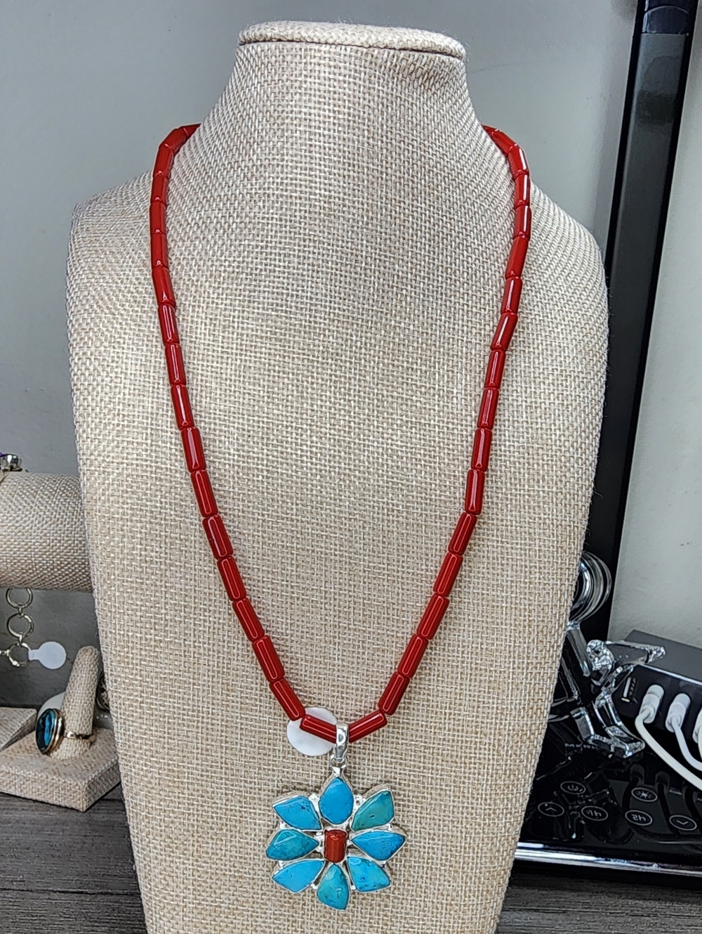 Turquoise Flower Set